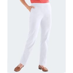 Appleseeds Women's Dennisport Easy Pull-On Chinos - White - 22W - Womens