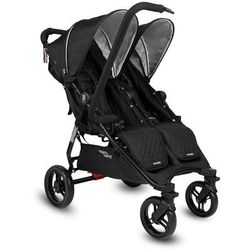 Valco Slim Twin Side By Side Double Stroller - Licorice