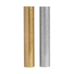 Cricut Bulk Glitter Iron-On Value Rolls | Metallics | Gold/Silver