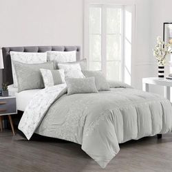 Eustacia 9PC Comforter Set (Queen) - Elight Home 21960W Q