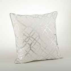 Metallic Foil Print Throw Pillow Cover - Saro Lifestyle 9283.S20SC