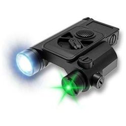 Hawk Gazer FLG-21 LED Flashlight/Green Laser Combo Low Profile Black HG-FLG-21