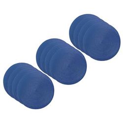 Woven Round Placemat, Set Of Twelve by RITZ in Navy