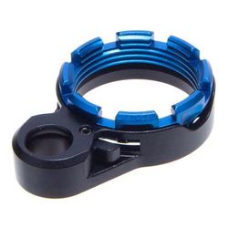 Fortis Manufacturing LE Lightweight Enhanced AR15 End Plate System K2 Locking Lever Blue Castle Nut LE-BLK-K2-BLU