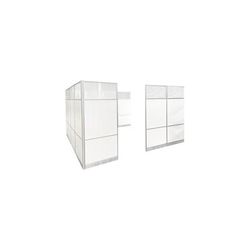 12' x 12' x 7'H Tall White Laminate Modular Office - Add-On Cubicle