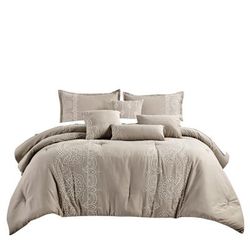 MARIE 7PC COMFORTER SET (QUEEN) - Elight Home J22190V Q