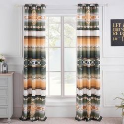 Zuma Window Curtain Panel Pair by Barefoot Bungalow in Cactus