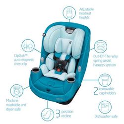Maxi-Cosi Pria Max All-in-One Convertible Car Seat - Tetra Teal (PureCosi)