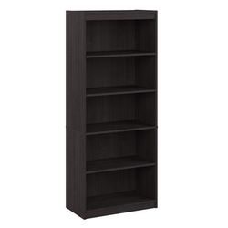 Ridgeley 30W 5 Shelf Bookcase in charcoal maple - Bestar 152700-000140
