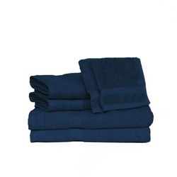 Deluxe 6-Pc. Towel Set by ESPALMA in Navy