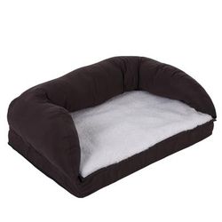 Orthopaedic Brown Dog Bed 75x50x25cm (LxWxH)