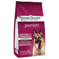 2x12kg Adult Premium Chicken & Rice Arden Grange Dry Dog Food