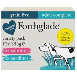 36x395g Salmon & Sardines Grain Free Forthglade Wet Dog Food