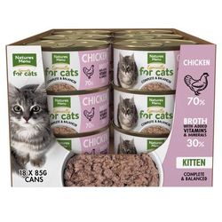 18x85g Kitten Chicken Natures Menu Wet Cat Food