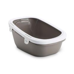 Savic Grey & White Simba Cat Litter Tray + Tray Bags