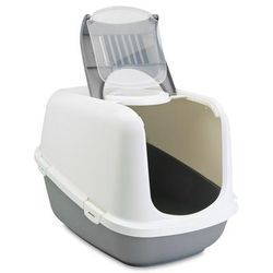 XXL Savic Nestor Light Grey & White Covered Litter Tray