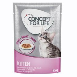 24x85g Gravy Kitten Concept for Life Wet Cat Food