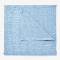 BH Studio Extra Large Cotton Blanket by BH Studio in Sky Blue (Size FL/QUE)