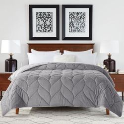 Cozy Grey Down Alternative Comforter Comforters by Waverly in Grey (Size KING)