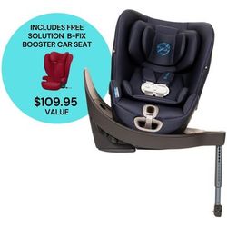 CYBEX Sirona S Rotating Convertible Car Seat with Load Leg + Solution B-Fix Booster Car Seat Bundle