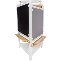 Little Partners Tri-Sided Art Easel - Soft White / Natural