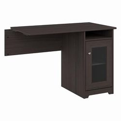 Bush Furniture Cabot Desk Return with Storage in Heather Gray - Bush Furniture WC31746