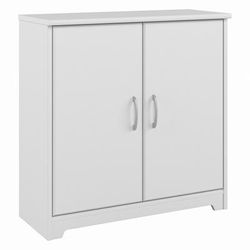 Bush Furniture Cabot Small Storage Cabinet with Doors in White - Bush Furniture WC31998