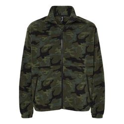 Burnside 3062 Men's Full-Zip Polar Fleece Jacket in Green size 2XL | Polyester