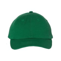 Valucap VC300Y Small Fit Bio-Washed Dad's Cap in Kelly size Adjustable | Twill