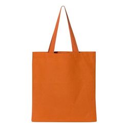 Q-Tees Q800 Promotional Tote Bag in Texas Orange | Canvas Q0800