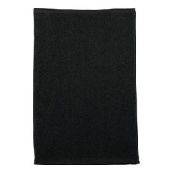 Q-Tees Q00T18 Budget Rally Towel in Black | Cotton Terry Velour T18