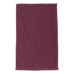 Q-Tees Q00T18 Budget Rally Towel in Maroon | Cotton Terry Velour T18