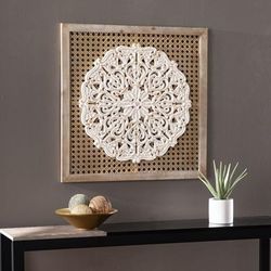 Heraldi Distressed Wall Decor Panel by SEI Furniture in Natural