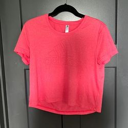 Adidas Tops | Adidas Crop Short Sleeve | Color: Pink | Size: S