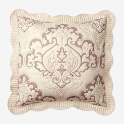 Amelia Euro Sham by BrylaneHome in Ivory Berry (Size EURO)