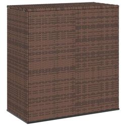 vidaXL Contenitore da Giardino in Rattan PE 100x49x103,5 cm Marrone