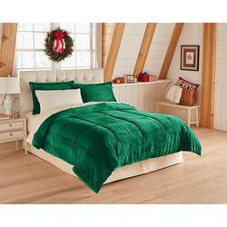 BH Studio Microfleece Comforter by BH Studio in Emerald (Size QUEEN)