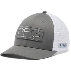 Columbia Men's PFG Hooks Mesh Ball Cap, Titanium/Silver SKU - 221404