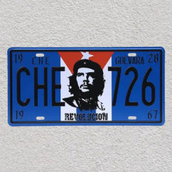 Guevara Revolution Metal Art Vintage Poster Cuba Che Drapeaux Revel Cloches 18 Plates Signs