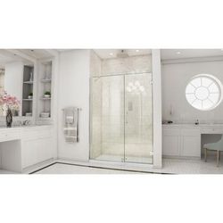 Dreamline DreamLine Unidoor 60 - 61 inch W x 72 inch H Frameless Hinged Shower Door with Support Arm in Brushed Nickel SHDR-20607210-04