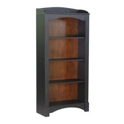 Hawksbury 4-Shelf Bookcase Bookcase by Saint Birch in Antique Black
