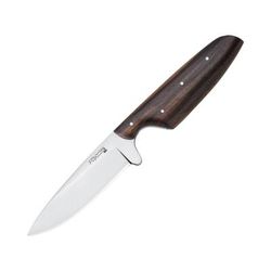 Fox Nikok Fixed Blade Knife 3.75" satin finish 440C stainless blade Brown wood handle 02FX706