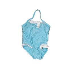 Baby Buns One Piece Swimsuit: Blue Brocade Sporting & Activewear - Size 18 Month