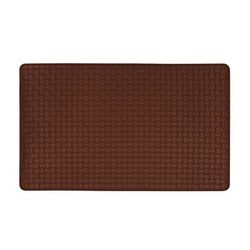 Woven Embossed Faux Leather Anti Fatigue Mat by Achim Home Décor in Lava (Size 20 X 39)