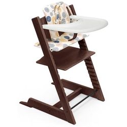 Tripp Trapp High Chair and Cushion with Stokke Tray - Walnut / Soul System