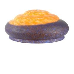 "14"W X 6"H ORANGE/BLUE PATE-DE-VERRE 3 TIER SHADE - Meyda Lighting 12201"