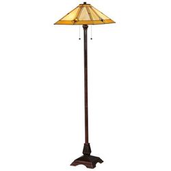 "62"H Diamond Mission Floor Lamp - Meyda Lighting 138112"