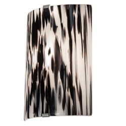 "8" Wide Metro Fusion La Perla Nera Wall Sconce - Meyda Lighting 66473"