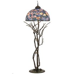 "75"H Tiffany Magnolia Floor Lamp - Meyda Lighting 190745"