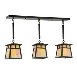 "37.25"L Seneca T Mission 3 LT Island Pendant - Meyda Lighting 130462"